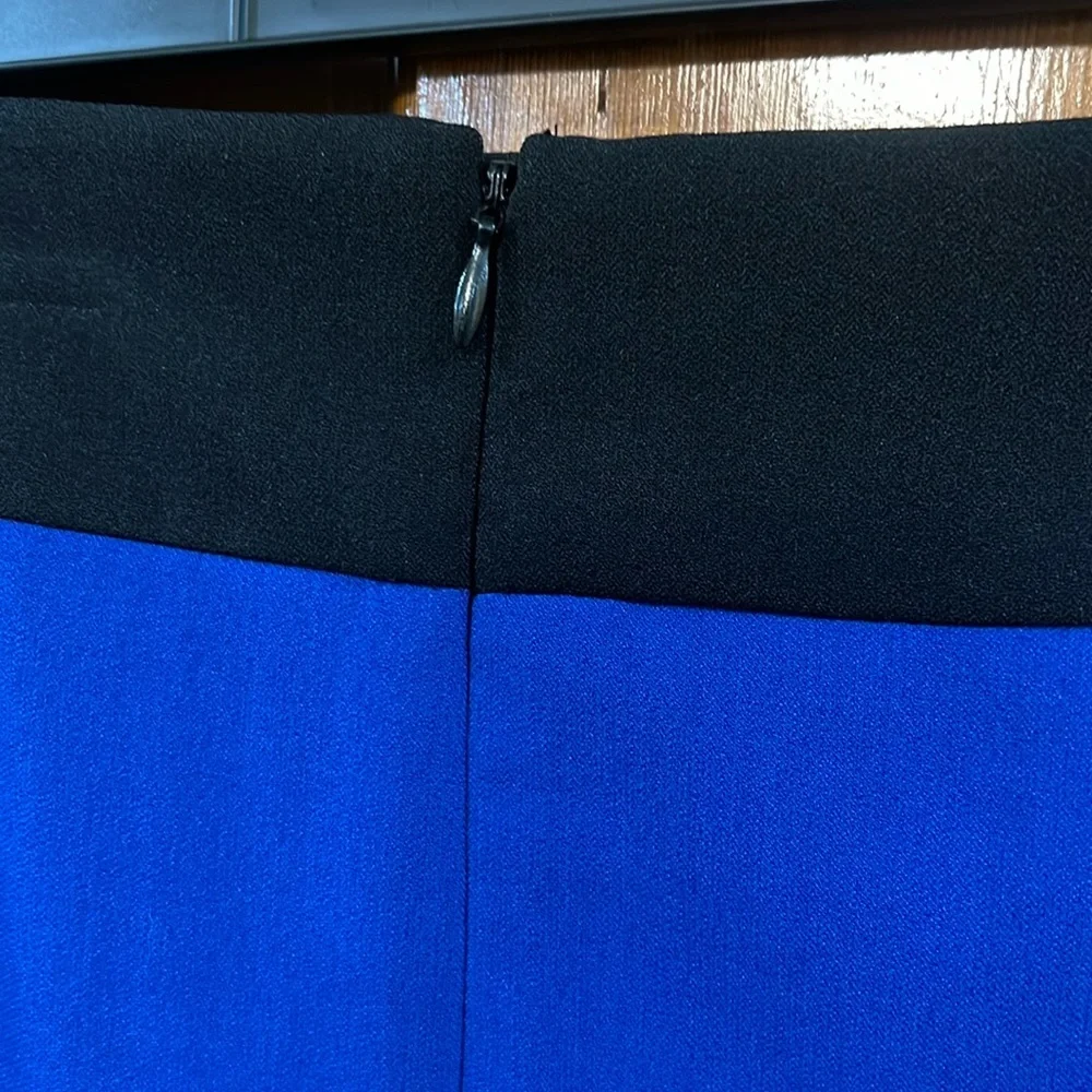 Women’s Lined Kasper Blue and Black Skirt Size 12